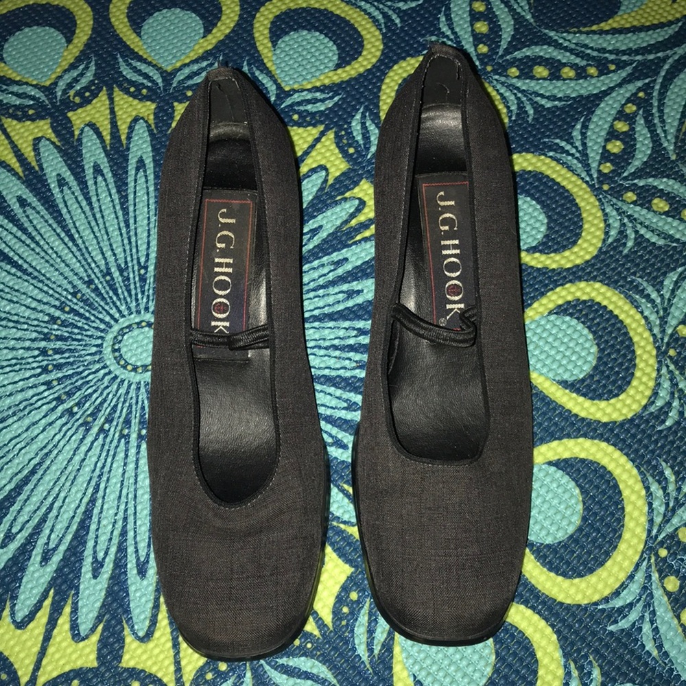 J.G. Hook Gray Phyllis Pumps
